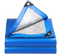 YIJUHOU Telone impermeabile resistente, 3 m x 6 m, 115 g/m², blu, telone per mobili a terra, coperture multiuso