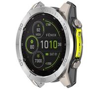 Yikamosi Acciaio inossidabile Anello della lunetta Accessory,Bezel Ring Adhesive Cover Anti graffio e protezione dalle collisioni Compatibile con Garmin Tactix 8 47MM AMOLED,Argento/Grigio