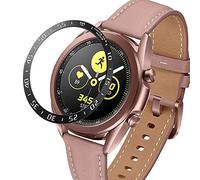 Yikamosi Acciaio inossidabile Anello della lunetta Compatibile con Samsung Galaxy Watch 3 41MM, Bezel Ring Adhesive Cover Anti graffio e protezione dalle collisioni per Galaxy Watch Accessory