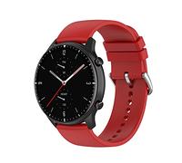 Yikamosi Cinturino Compatibile con Amazfit GTR 3/GTR 2,22MM Sgancio rapido Silicone Chiusura in acciaio inossidabile Cinturino di Ricambio per Amazfit GTR 3/GTR 3 Pro/GTR 2,Rosso