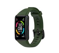 Yikamosi Cinturino Compatibile con Honor/Huawei Band 6 - Sgancio Rapido TPU con Chiusura in Acciaio Inossidabile, Verde Militare