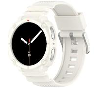 Yikamosi Cinturino Compatibile con Samsung Galaxy Watch 8 44MM per Donne e Uomini,TPU Chiusura in acciaio inossidabile Cinturino di Ricambio con custodia per Galaxy Watch 8 44MM,Cachi