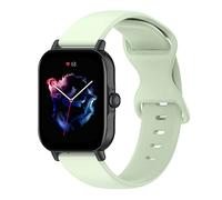 Yikamosi Compatibile con Amazfit Active Cinturino per Donne e Uomini,20MM Sgancio Rapido Silicone Chiusura in acciaio inossidabile Cinturino di Ricambio per Amazfit Active,Verde