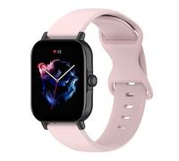 Yikamosi Compatibile con Amazfit Active Cinturino per Donne e Uomini,20MM Sgancio Rapido Silicone Chiusura in acciaio inossidabile Cinturino di Ricambio per Amazfit Active,Rosa