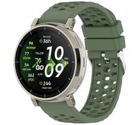 Yikamosi Compatibile con Amazfit Active Max Cinturino per Donne e Uomini,22MM Sgancio Rapido Silicone Chiusura in acciaio inossidabile Cinturino di Ricambio per Active Max SmartWatch,Verde Scuro