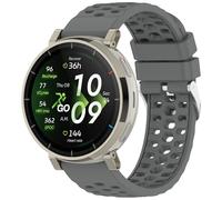 Yikamosi Compatibile con Amazfit Active3 Premium Cinturino per Donne e Uomini,20MM Sgancio Rapido Silicone Chiusura in acciaio inossidabile Cinturino di Ricambio per Active3 Premium SmartWatch,Grigio