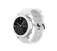 Yikamosi Compatibile con Amazfit GTR 47MM Cinturino,22MM Sgancio Rapido Silicone Chiusura in acciaio inossidabile Cinturino di Ricambio per GTR 47MM/GTR 2/GTR 2e,Bianca