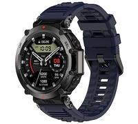Yikamosi Compatibile con Amazfit T-Rex Ultra Cinturino per Donne e Uomini,Sgancio Rapido Silicone Chiusura in TPU Cinturino di Ricambio per Amazfit T-Rex Ultra A2142,Blu Notte