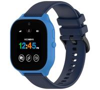Yikamosi Compatibile con Cosmo JrTrack 5 Cinturino per Donne e Uomini,20MM Sgancio Rapido Silicone Chiusura in acciaio inossidabile Cinturino di Ricambio per JrTrack 5 Children's SmartWatch,Blu Notte