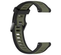 Yikamosi Compatibile con Garmin Forerunner 165 Cinturino per Donne e Uomini,Doppio colore Sgancio Rapido Silicone Chiusura in Metallo Cinturino di Ricambio per Forerunner 165