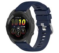 Yikamosi Compatibile con Garmin Forerunner 265S Cinturino per Donne e Uomini,Sgancio Rapido Silicone Chiusura in acciaio inossidabile Cinturino di Ricambio per Garmin Forerunner 265S,Blu notte