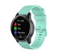 Yikamosi Compatibile con Garmin Vivoactive 4 Cinturion,22MM Sgancio Rapido Silicone Chiusura in acciaio inossidabile Cinturino di Ricambio per Garmin Vivoactive 4/Venu 2,Menta