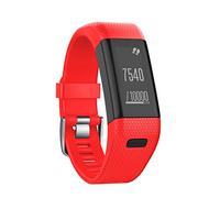 Yikamosi Compatibile con Garmin Vivosmart HR+ Cinturion,Morbido silicone Smart Watch Cinturion traspirante Sostituzione cinghia per Vivosmart HR+(NO Vivosmart HR,Red)