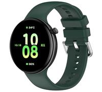 Yikamosi Compatibile con Honor Watch GS5 Cinturino per Donne e Uomini,20MM Sgancio Rapido Silicone Chiusura in acciaio inossidabile Cinturino di Ricambio per Watch GS5/Watch Fit SmartWatch,Verde Scuro
