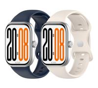 Yikamosi Compatibile con Honor Watch X5 Cinturino per Donne e Uomini,20MM Sgancio Rapido Silicone Chiusura in acciaio inossidabile Cinturino di Ricambio per Watch X5 SmartWatch,Blu Notte+Cachi