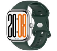 Yikamosi Compatibile con Honor Watch X5 Cinturino per Donne e Uomini,20MM Sgancio Rapido Silicone Chiusura in acciaio inossidabile Cinturino di Ricambio per Watch X5 SmartWatch,Verde Scuro