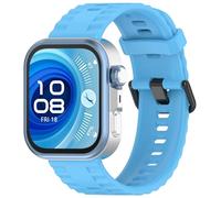 Yikamosi Compatibile con Huawei Watch Fit 4 Pro/Fit 4/Fit 3 Cinturino per Donne e Uomini,Sgancio Rapido Silicone Chiusura in acciaio inossidabile Cinturino di Ricambio per Watch Fit 4 Pro,Blu