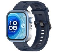 Yikamosi Compatibile con Huawei Watch Fit 4 Pro/Fit 4/Fit 3 Cinturino per Donne e Uomini,Sgancio Rapido Silicone Chiusura in acciaio inossidabile Cinturino di Ricambio per Watch Fit 4 Pro,Blu Notte