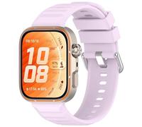 Yikamosi Compatibile con Huawei Watch Fit 5 Pro Cinturino per Donne e Uomini,Sgancio Rapido Silicone Chiusura in acciaio inossidabile Cinturino di Ricambio per Watch Fit 5/Fit 5 Pro,Viola