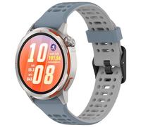 Yikamosi Compatibile con HUAWEI Watch GT Runner 2 Cinturino per Donne e Uomini,22MM Doppio colore Sgancio Rapido Silicone Cinturino di Ricambio per GT Runner 2/GT Runner,Blu/Grigio