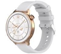 Yikamosi Compatibile con Oneplus Watch 4 43MM Cinturino per Donne e Uomini,18MM Sgancio Rapido Silicone Chiusura in acciaio inossidabile Cinturino di Ricambio per Watch 4 43MM,Grigio