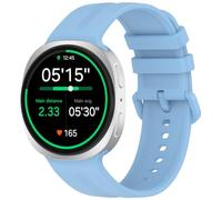Yikamosi Compatibile con Samsung Galaxy Watch 9 Cinturino per Donne e Uomini,Sgancio Rapido Silicone Cinturino di Ricambio per Galaxy Watch 9 40MM/44MM,L-Blu Chiaro