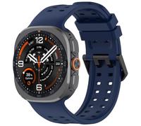 Yikamosi Compatibile con Samsung Galaxy Watch Ultra 2 47MM Cinturino per Donne e Uomini,Silicone Chiusura in acciaio inossidabile Cinturino di Ricambio per Galaxy Watch Ultra 2 47MM,Blu Notte