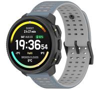 Yikamosi Compatibile con Suunto Nautic S Cinturino per Donne e Uomini,22MM Sgancio Rapido Silicone Chiusura in acciaio inossidabile Cinturino di Ricambio per Nautic S/Vertical 2/Race 2/Race S,Grigio