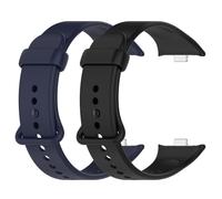 Yikamosi Compatibile con XiaoMi Band 9 Pro Cinturino per Donne e Uomini,Sgancio rapido Silicone Chiusura in TPU Cinturino di Ricambio Compatibile con XiaoMi Band 9 Pro Smartwatch,Blu Notte+Nero