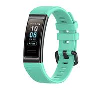 Yikamosi Compatible With Huawei Honor Band 4/Band 5,Soft Silicone Stainless Steel Clasp Tracker-Quick Replacement Bracelet Strap For Huawei Honor Band 4(CRS-B19)/Band 5(CRS-B19S)(Green)