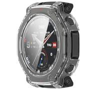 Yikamosi Custodia protettiva in vetro Copertura completa HD Ultra Sottile Leggera PC Cover di Protezione compatibile con Amazfit T-Rex 3 Pro 48MM,Chiaro