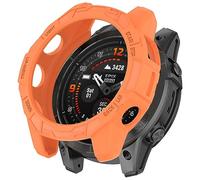 Yikamosi custodie compatibili con Garmin Fenix 7 Pro,Antigraffio Anti goccia TPU morbida per Guscio paraurti per Garmin Fenix 7 Pro/Fenix 7/Epix Pro 47MM Smartwatch,Arancia