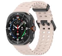 Yikamosi Sgancio rapido Silicone Chiusura in acciaio inossidabile Cinturino di Ricambio per Donne e Uomini Compatibile con Samsung Galaxy Watch Ultra 47MM(2025),Rosa