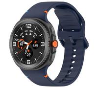 Yikamosi Sgancio Rapido Silicone Chiusura in TPU Cinturino di Ricambio per Donne e Uomini Compatibile con Samsung Galaxy Watch 8 (40MM/44MM)/8 Classic,Grande-Blu Notte