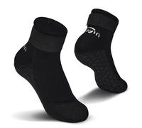 Yikayin Calzini in neoprene, 3 mm, calzini da nuoto per bambini, antiscivolo, termici, per spiaggia, piscina, sport acquatici, Nero , 9-11.5 Little Kid