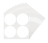 YIKIADA 100 mm Bianchi Bollini Adesivi Colorati - Etichette Adesive Rotonde grande - 40 Pezzi