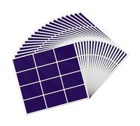 YIKIADA 240 etichette rettangolari viola 50 × 76 mm vinile adesivo scrivibile autoadesivo impermeabile adesivo per nome tag indirizzo trasloco ufficio