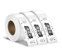 YIKIADA 3 Rotoli Etichette Adesive Termiche Autoadesive 12 X 40 mm Bianchi Adesivi Rimovibili Stampabili Impermeabili per Casa Scuola Ufficio 480 pezzi
