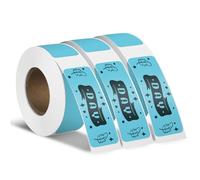 YIKIADA 3 Rotoli Etichette Adesive Termiche Autoadesive 12 X 40 mm Blu Adesivi Rimovibili Stampabili Impermeabili per Casa Scuola Ufficio 480 pezzi