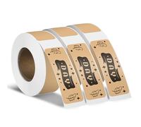 YIKIADA 3 Rotoli Etichette Adesive Termiche Autoadesive 12 X 40 mm Kaki Adesivi Rimovibili Stampabili Impermeabili per Casa Scuola Ufficio 480 pezzi