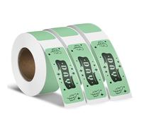 YIKIADA 3 Rotoli Etichette Adesive Termiche Autoadesive 12 X 40 mm Verdi Adesivi Rimovibili Stampabili Impermeabili per Casa Scuola Ufficio 480 pezzi