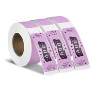 YIKIADA 3 Rotoli Etichette Adesive Termiche Autoadesive 12 X 40 mm Viola Adesivi Rimovibili Stampabili Impermeabili per Casa Scuola Ufficio 480 pezzi