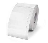 YIKIADA 500 pezzi Etichette adesive rettangolari trasparenti 7,6 × 12,7 cm Etichette autoadesive in vinile trasparente a forma di wafer con punti impermeabili per buste, scatole, pacchetti, regali