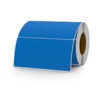 YIKIADA 500 Pezzi Etichette Blu 50 × 100 mm Autoadesive Etichette in Vinile per scrivere Impermeabili Rotolo per Trasloco Lavagna Marmellata