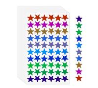 YIKIADA Adesivi a forma di stella arcobaleno in vinile con glitter 1,8 mm, etichette olografiche, piccole stelle, adesivi per ricompensa, scrapbooking, artigianato, 600 pezzi