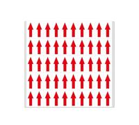 YIKIADA Adesivo Rosso Freccia Autoadesivo, 40 X 20 mm, per Difetti del Prodotto, Piccolo Marchio per Difetti Di Ispezione, 500 Pezzi