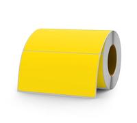 YIKIADA Etichette gialle 50 × 100 mm autoadesive in vinile adesivi colorati impermeabili nome autoadesivo rotolo per traslochi ufficio magazzino casa 500 pezzi