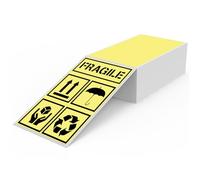 YIKIADA Etichette per spedizione, 76 x 127 mm, in vinile, autoadesive, termiche, impermeabili, perforate, per ufficio, magazzino, nome, indirizzo, 300 pezzi