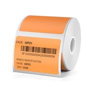 YIKIADA Etichette termiche arancioni, 30 × 40 mm, in vinile, autoadesive, rettangolari, impermeabili, compatibili con M110/M220, 300 pezzi