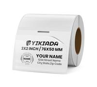 YIKIADA Etichette termiche trasparenti in vinile, 50 × 76 mm, autoadesive, rettangolari, impermeabili, etichette per indirizzi per stampanti, etichette per indirizzi e etichette per codici QR, buste